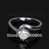 0.30Ct Natural Diamond Engagement Ring,Dia Wed Ring In Solid 18Kt White Gold WU053