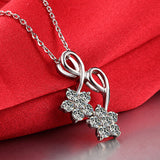 0.91ct Handmade 18K Gold Natural Diamond Pendant Necklace for Women Wedding Engagement Party - Free DHL Shipping