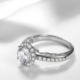 1.00+0.42ct Luxury GIA Diamond Ring for Women Handmade Engagement Wedding Band Natural GIA Diamond Jewelry