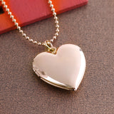 1 Pc Heart Shaped Friend Photo Picture Frame Locket Pendant for Necklace Romantic Fashion Jewelry Nice Gift