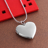 1 Pc Heart Shaped Friend Photo Picture Frame Locket Pendant for Necklace Romantic Fashion Jewelry Nice Gift