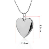 1 Pc Heart Shaped Friend Photo Picture Frame Locket Pendant for Necklace Romantic Fashion Jewelry Nice Gift