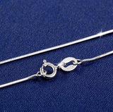 100% Sterling Silver Chain Woman Fashion Charm 925 Silver Necklace Original Basic Chain Luxury Jewelry