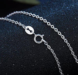 100% Sterling Silver Chain Woman Fashion Charm 925 Silver Necklace Original Basic Chain Luxury Jewelry