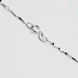 100% Sterling Silver Chain Woman Fashion Charm 925 Silver Necklace Original Basic Chain Luxury Jewelry