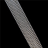 10pcs/lot 1 mm Metal Ball Bead Link Chains Gold Silver Plated For DIY Making Jewelry Necklace Bracelet Accessories