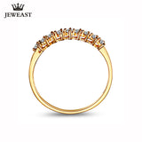 18K Gold White Gold Yellow Gold Diamond Ring   Marriage Ring   Female Models Genuine Elegant Role Diamond Support Customization