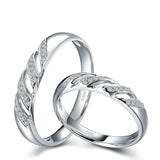 18ct Gold Diamond Couple Set Rings Wedding Bands Engagement Rings for Men Women Free DHL Shipping