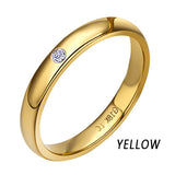 18k Pure Gold Lover Rings Natural Smooth Elegant Engaged Wedding Rose Women Men Couple Classic Fine Gift Good Customize