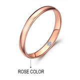 18k Pure Gold Lovers Pair Ring Real 750 Rose Romantic Woman Lady Man Propose Marry Got Engaged Wedding Custom 2017 New