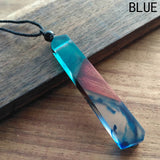 1pcs hot sale Fashion Women Men Necklace Handmade Vintage Resin Wood Necklaces Pendants Long Rope Wooden Necklace Jewelry