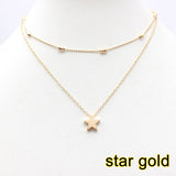 2017 Simple Love Heart Choker Necklace For Women Multi Layer Beads Chocker collar ras du cou collier femme Statement jewelry