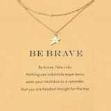 2017 Unique Design Alloy Metal Animal Pendant Gold Thin Chain Choker Necklace Jewelry For Women As Gift Life Is Magical