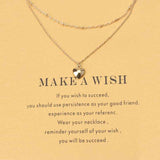 2017 Unique Design Alloy Metal Animal Pendant Gold Thin Chain Choker Necklace Jewelry For Women As Gift Life Is Magical