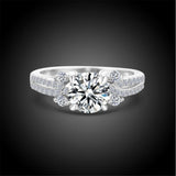 2018 Anel Feminino Bfq Elegant S925 Sterling Rings Dazzling Ring Women And Vintage Style Princess New Reality Fine Jewelry A13