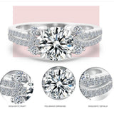 2018 Anel Feminino Bfq Elegant S925 Sterling Rings Dazzling Ring Women And Vintage Style Princess New Reality Fine Jewelry A13