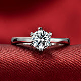 2018 BFQ Hot Sale Special Offer Women's 100% S925 Standard Ring Engagement Gift Prom Fine Jewelry Rings