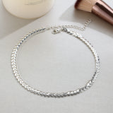 2018 Gold Color metal Two Layer Choker Necklaces Fishbone Chain simple jewelry collana Kolye Bijoux Collares Mujer collier femme