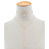 2018 Hot Sale Gold Silver  Sequins Long Tassel Star Choker Necklace Accessories For Women Jewelry Double Layer Chokers #230627