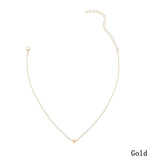 2018 Hot Sale Simple Women heart Gold silver Chain Choker Necklace Jewelry Collana Bijoux Fashion Beach Statement Jewelry#250975