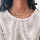 2018 Hot Sale Simple Women heart Gold silver Chain Choker Necklace Jewelry Collana Bijoux Fashion Beach Statement Jewelry#250975