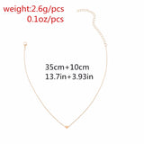 2018 Hot Sale Simple Women heart Gold silver Chain Choker Necklace Jewelry Collana Bijoux Fashion Beach Statement Jewelry#250975