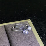 2018 New 0.07ct Diamond earrings gold 18K Luxury Jewelry for women mini diamond jewelry hook earrings for women