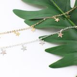 2018 New Boho Women chocker gold Silver Chain star choker Necklace collana Kolye Bijoux Collares Mujer gargantilha Collier Femme