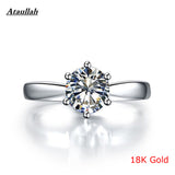 2Carat 18K White Gold Lab Diamond Ring Pt950 Women Classic Diamond Ring Certificate Certified Ataullah RWD835-2