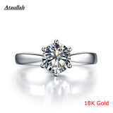 4Carat 18K White Gold Lab Diamond Ring Pt950 Women Classic Diamond Ring Certificate Certified Ataullah RWD835-3