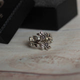 925 Sterling Silver Flower Ring Elegant Wedding Engagement Garden Ring Wholesale 2018 Fashion Jewelry Best Gift Say You Say Me