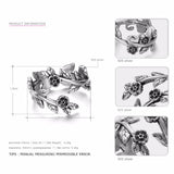 925 Sterling Silver Flower Ring Elegant Wedding Engagement Garden Ring Wholesale 2018 Fashion Jewelry Best Gift Say You Say Me