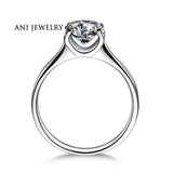 ANI 18K White/Yellow/Rose Gold (AU750) Women Wedding Ring 0.3 CT Certified I/SI Round Cut Real Natural Diamond Engagement Rings