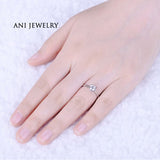 ANI 18K White/Yellow/Rose Gold (AU750) Women Wedding Ring 0.3 CT Certified I/SI Round Cut Real Natural Diamond Engagement Rings