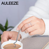 AULEEZE Finger Joint Ring 18K Yellow Gold Natural Diamond Ring Certificate Diamond Cocktail Party Rings For Women Fine Jewelry