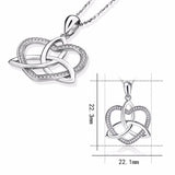 Aliexpress 925 sterling silver diy design love heart chain pendant&necklace European diy fashion jewelry making for girl gifts