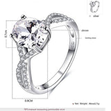 Anel Feminino New 2018 Bfq High-quality Bezel Setting Hot Sale S925 Sterling Ring Women's Weddings Shape Fine Jewelry