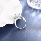 Anel Feminino Real Engagement Bfq 2018 Top Fashion 925 Sterling Rings Dazzling Ring Women's Vintage Style Princess Fine Jewelry