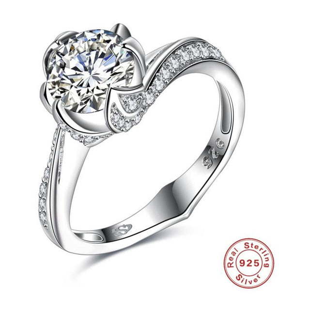 Anel Feminino Sale Bfq 2018 Elegant S925 Sterling Rings Dazzling Ring Women And Vintage Style Princess New Reality Fine Jewelry