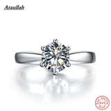 Ataullah 925 Sterling Silver Wedding Pt950 Rings 60Cent SONA Engagement Rings For Women Sterling Silver RWD001-1-1