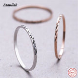 Ataullah New Simple 925 Sterling Silver Rings for Women Silver Ring for Any Occasion Christmas Gift for Girl Size 3.5-9.5 RWD844