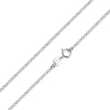 BAMOER Classic Basic Chain 100% 925 Sterling Silver Lobster Clasp Adjustable Necklace Chain Fashion Jewelry SCA009-45