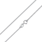 BAMOER Classic Basic Chain 100% 925 Sterling Silver Lobster Clasp Adjustable Necklace Chain Fashion Jewelry SCA009-45