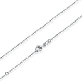 BAMOER Classic Basic Chain 100% 925 Sterling Silver Lobster Clasp Adjustable Necklace Chain Fashion Jewelry SCA009-45