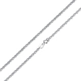 BAMOER Classic Basic Chain 100% 925 Sterling Silver Lobster Clasp Adjustable Necklace Chain Fashion Jewelry SCA009-45