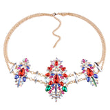 Best lady Fashion Sexy Summer Bohemian Body Necklace Chain Party Luxury Crystal Boho Waist Chain Statement Necklace Women 5160