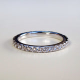 Brilliant Cut full amount Band ring Match Any Style  0.55 Real NSCD Lovely Diamond Engagement Wedding Ring Best Love Gift