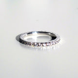 Brilliant Cut full amount Band ring Match Any Style  0.55 Real NSCD Lovely Diamond Engagement Wedding Ring Best Love Gift