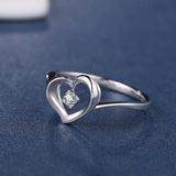 DOUBLE-R 100% Genuine Diamond 925 Sterling Silver Ring