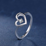 DOUBLE-R 100% Genuine Diamond 925 Sterling Silver Ring